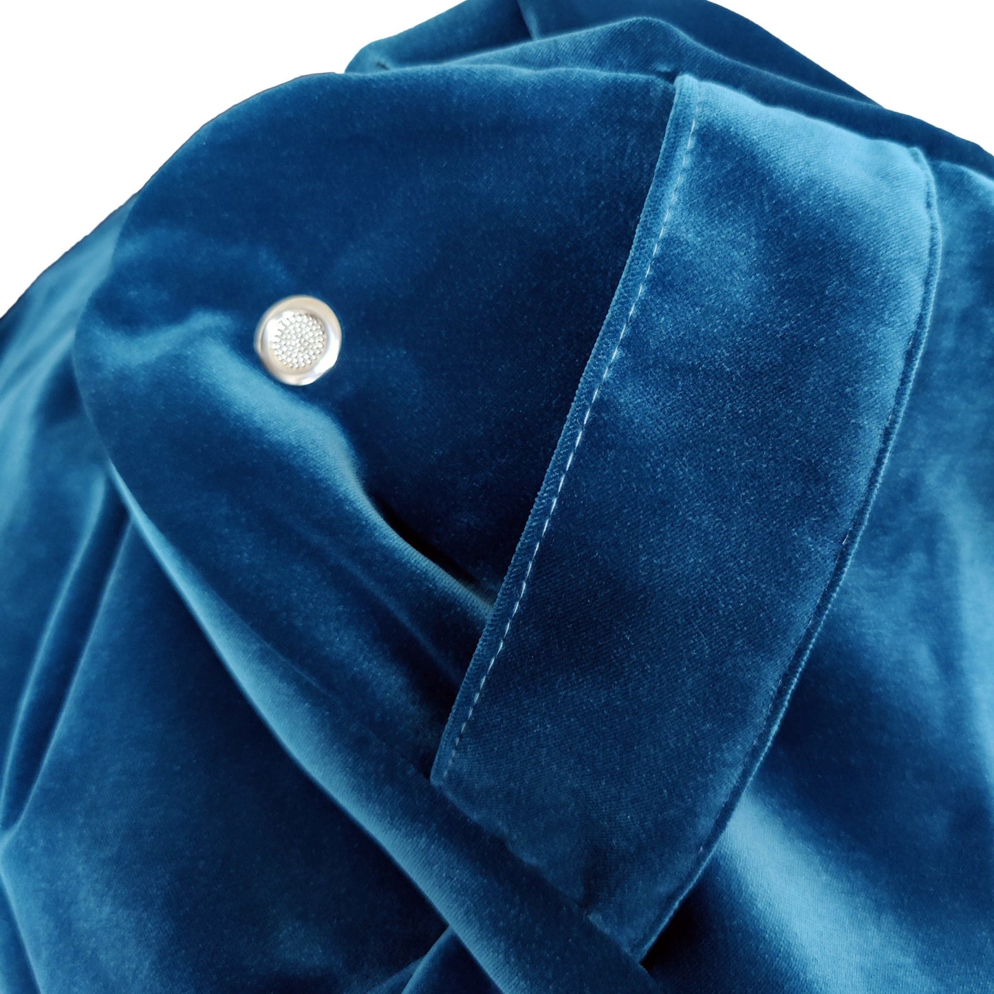 Pouf in Velluto in Tinta Unita - Leila Sedile Lisola